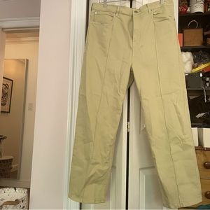 Everlane way high jean in light green